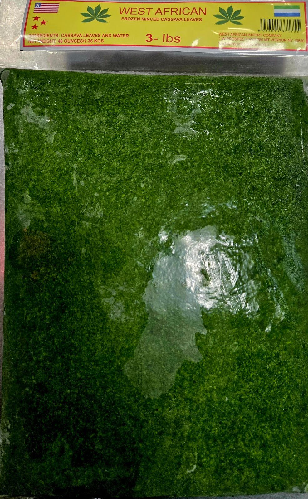West African Minced Cassava Leaves