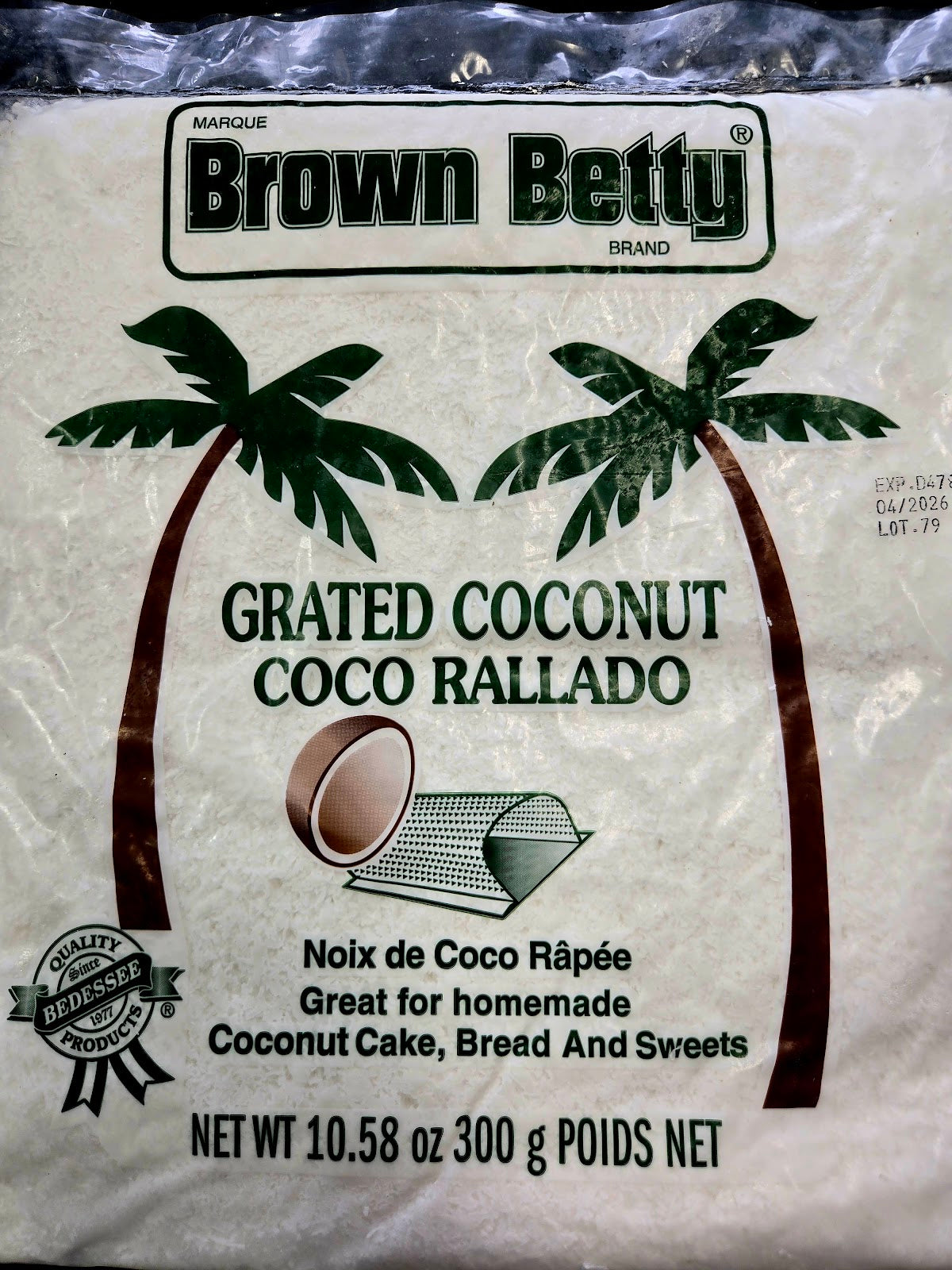 Brown Grated Coconut