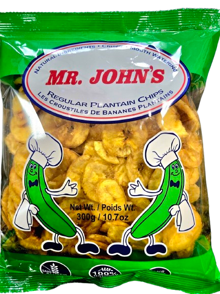 Mr John's Regular Caribbean Plantain Chips 300g