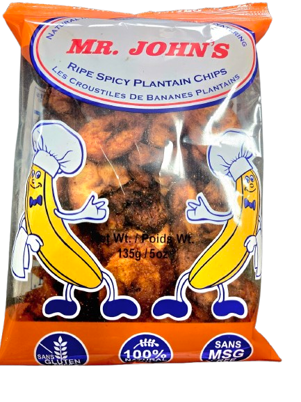 Mr John's Spicy Caribbean Plantain Chips 135g