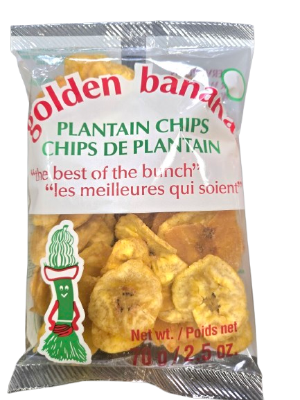 Golden Banana Plantain Chips 70g