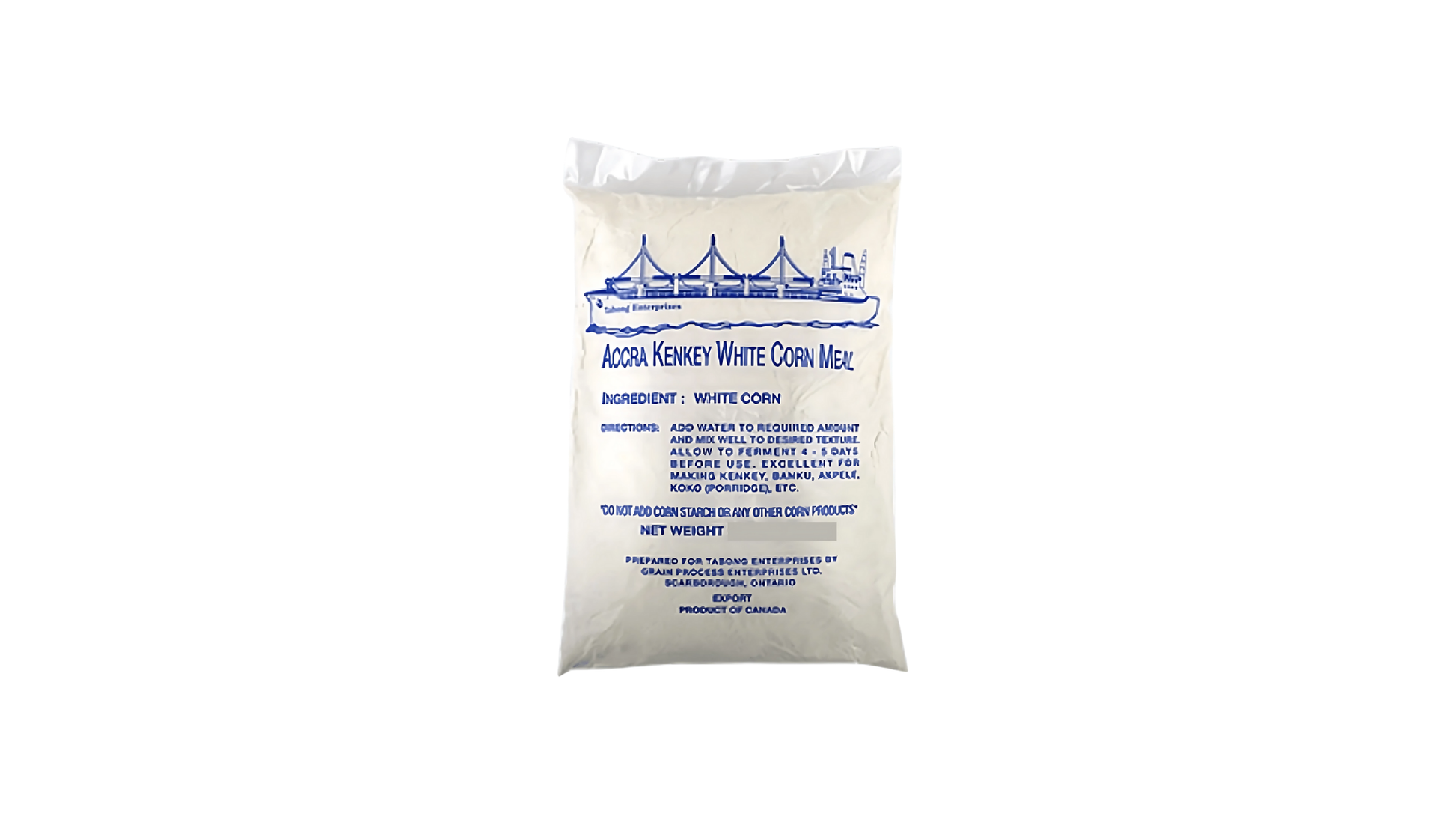 Accra Kenkey White Cornmeal 10kg