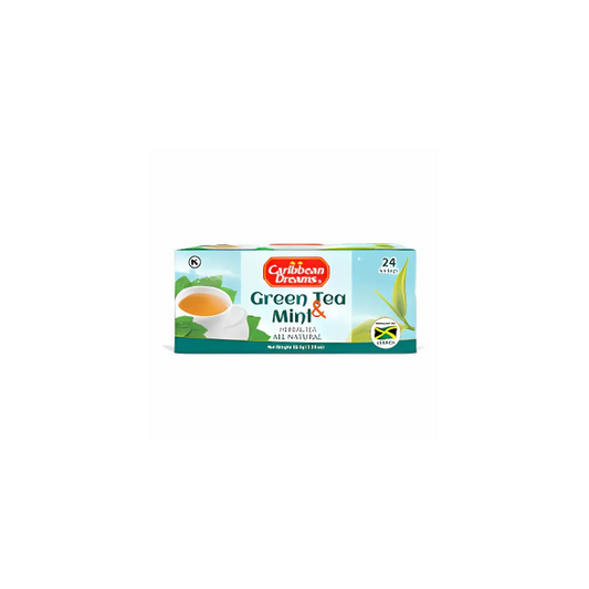 CARIBBEAN DREAMS GREEN TEA MINT HERBAL TEA