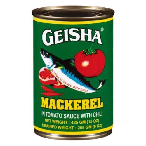 Geisha Jack Mackerel in Tomato Sauce Hot Chilli - 425g