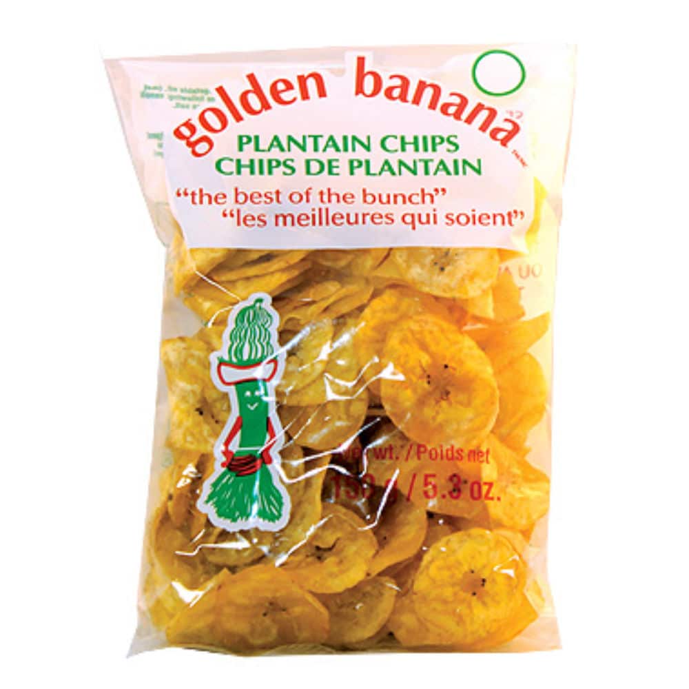 Golden Banana Plantain Chips- Sea salt