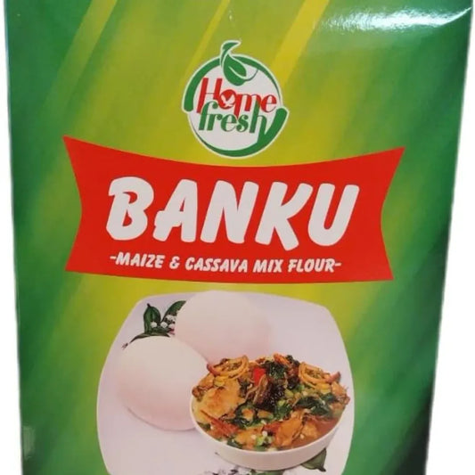 Home Fresh Banku Maize and Cassava Mix Flour - 2.2lbs