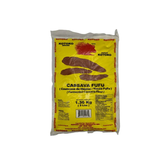 Kotoko Brand  Cassava Fufu/ Fermented Cassava Flour- 1.36KG