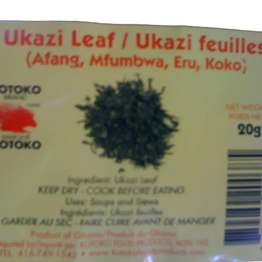 Kotoko Brand Ukazi Leaf- 10g