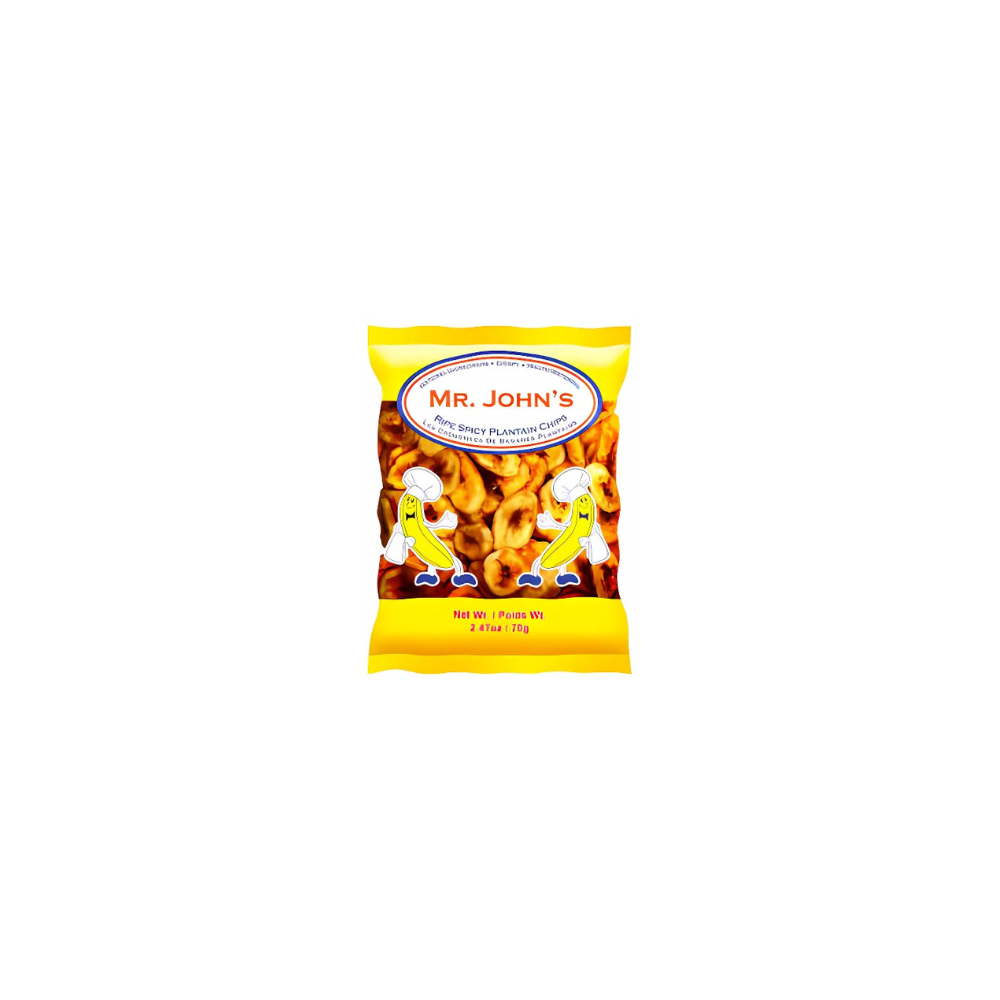 Mr John's Spicy Caribbean Plantain Chips 135g