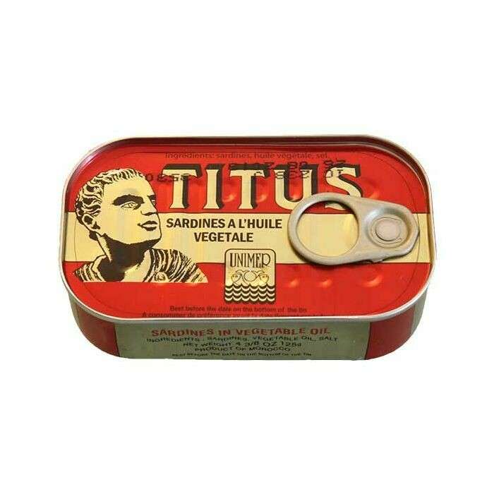 Titus Canned Sardine in Soybean Oil - 125g